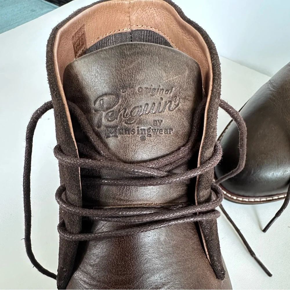 Original Penguin Brown Suede Desert Boots Size:10.5